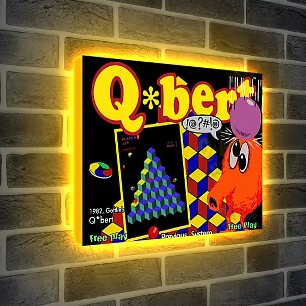 Лайтбокс световая панель - Q*bert
