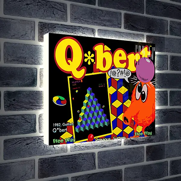 Лайтбокс световая панель - Q*bert
