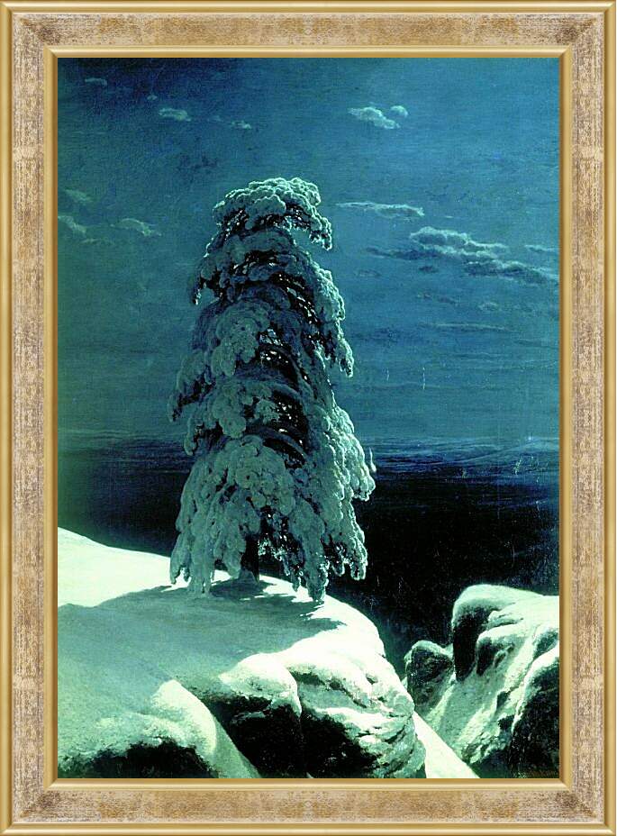 Картина в раме - На севере диком. Иван Шишкин