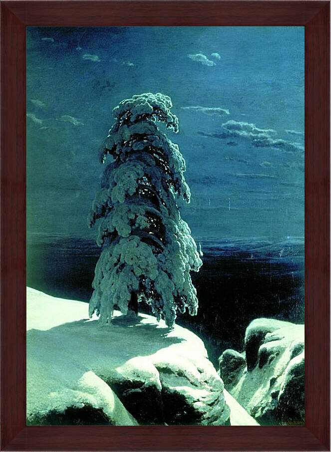 Картина в раме - На севере диком. Иван Шишкин