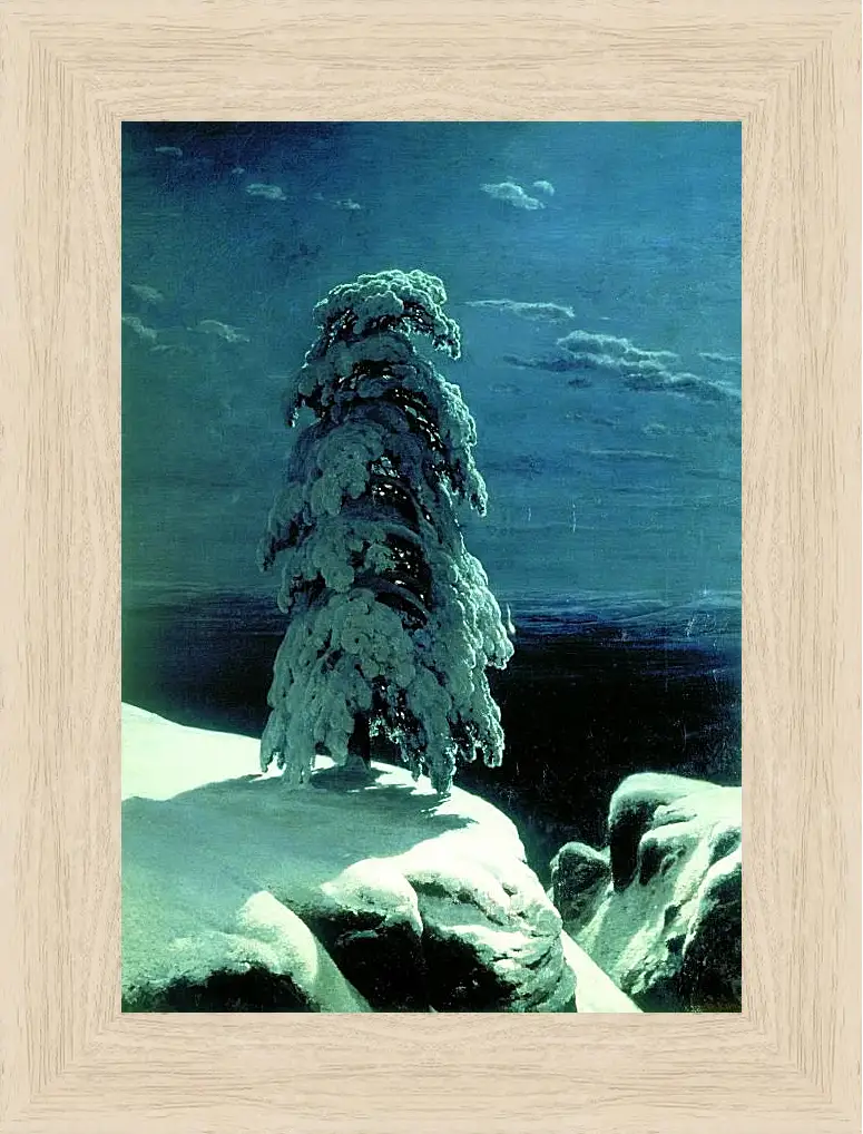 Картина в раме - На севере диком. Иван Шишкин