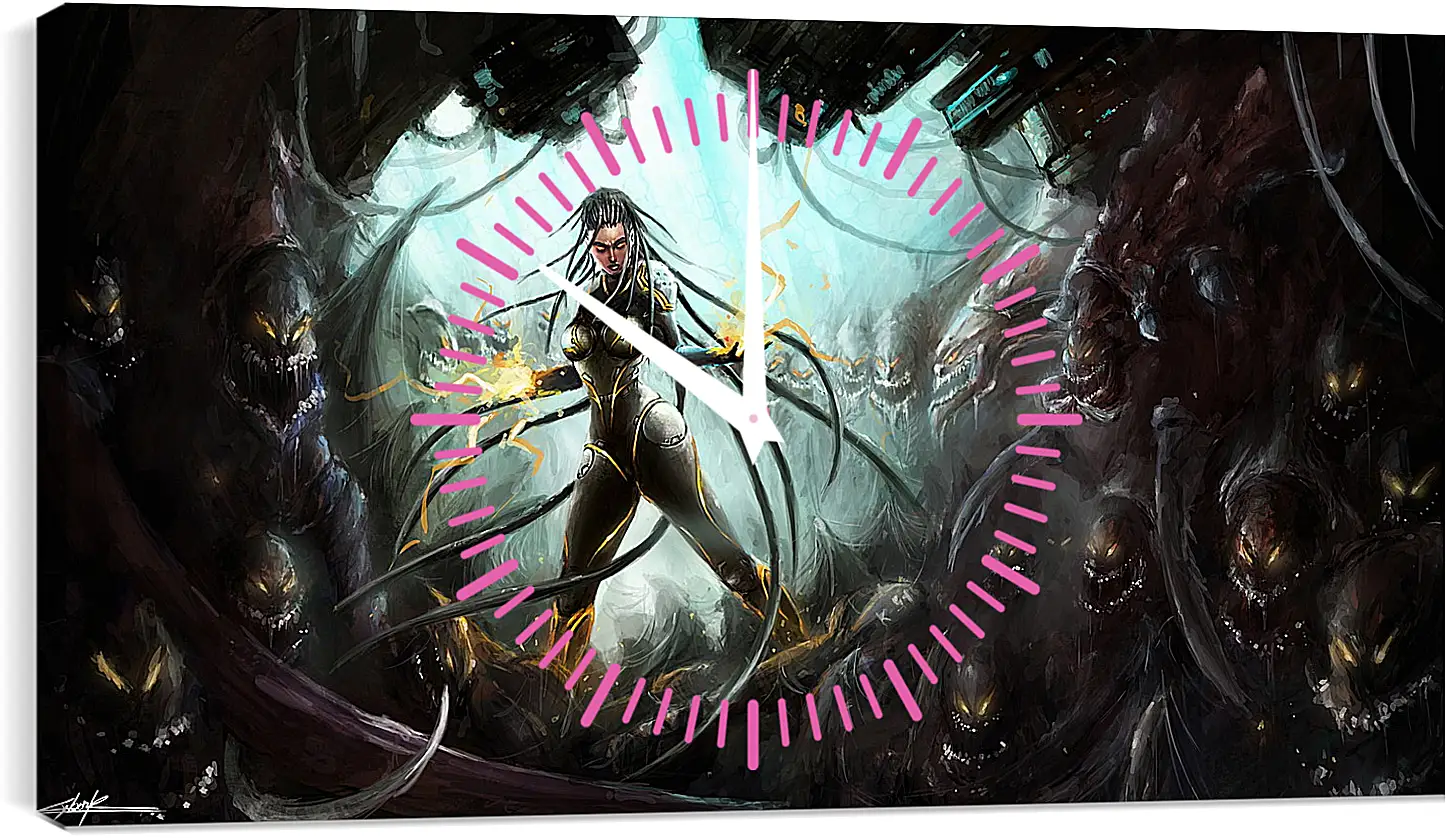 Часы картина - StarCraft II: Heart Of The Swarm
