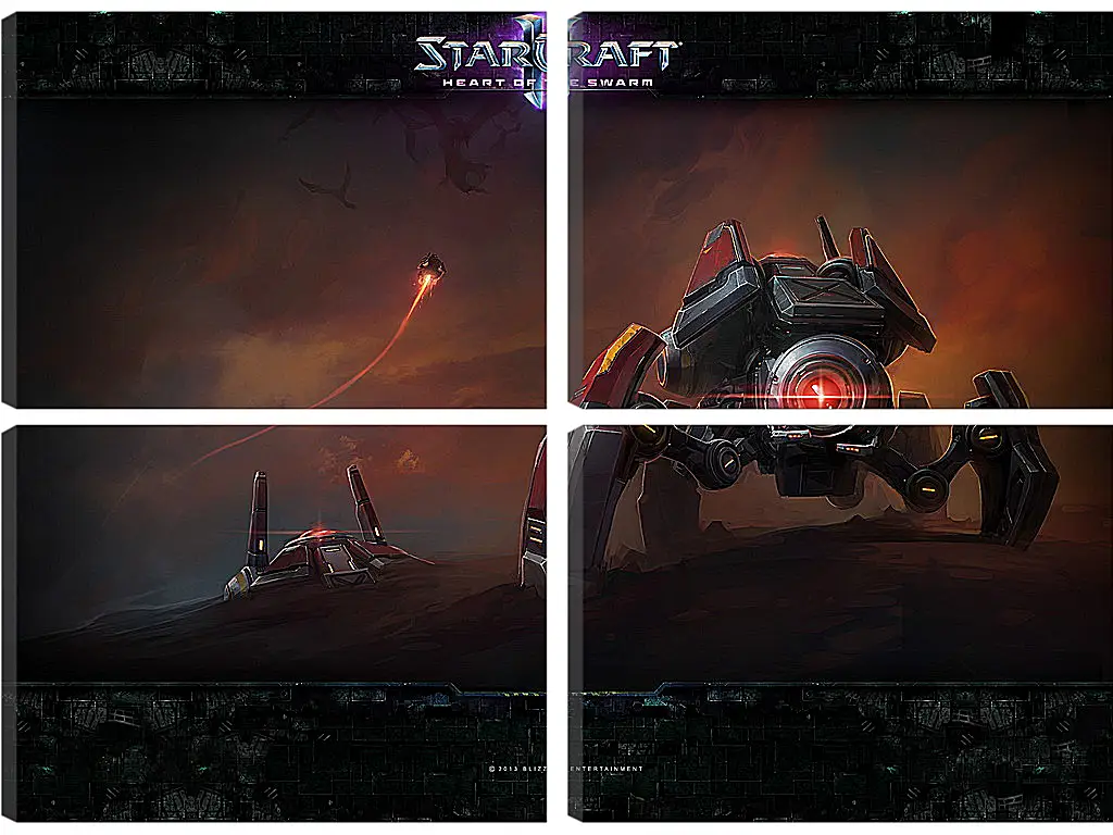 Модульная картина - StarCraft II: Heart Of The Swarm
