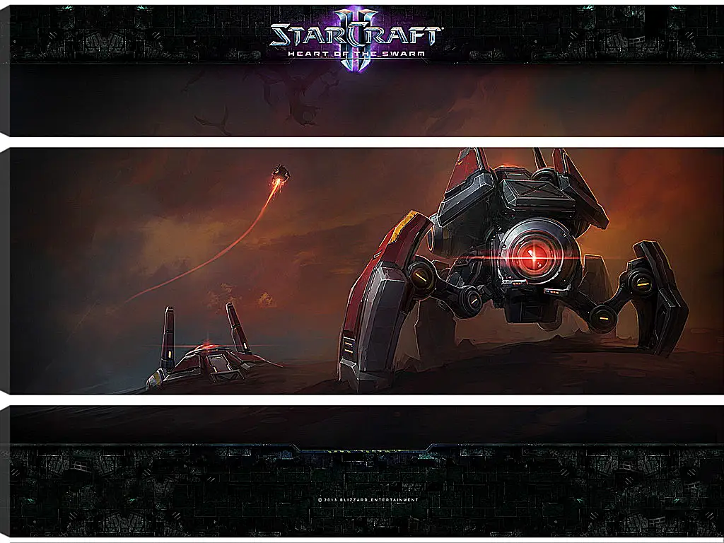 Модульная картина - StarCraft II: Heart Of The Swarm
