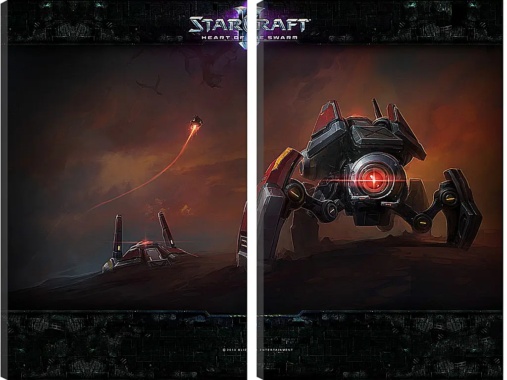 Модульная картина - StarCraft II: Heart Of The Swarm
