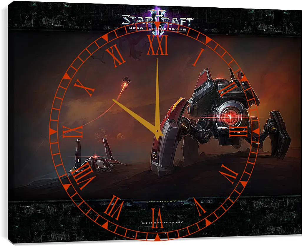 Часы картина - StarCraft II: Heart Of The Swarm
