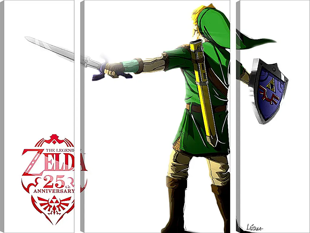 Модульная картина - The Legend Of Zelda 25th Anniversary
