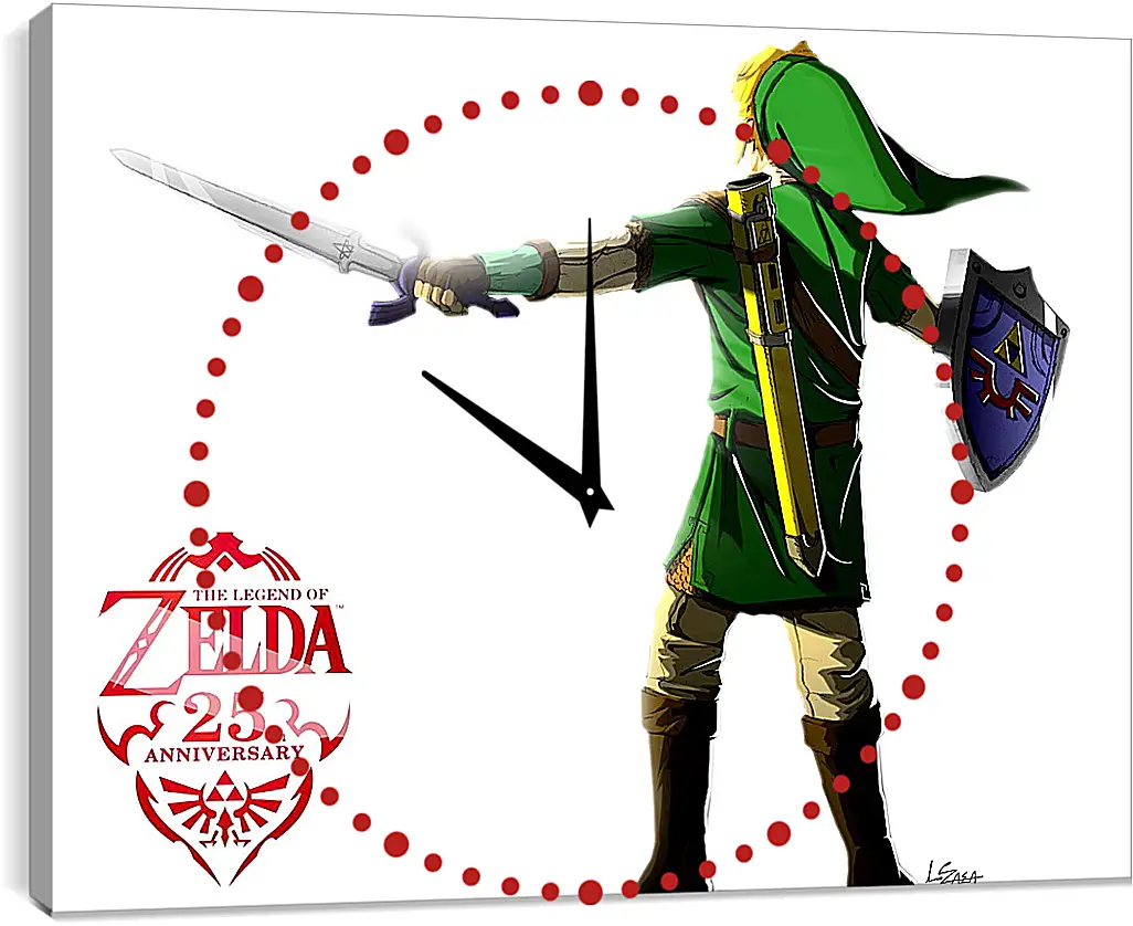 Часы картина - The Legend Of Zelda 25th Anniversary
