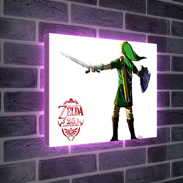 Лайтбокс световая панель - The Legend Of Zelda 25th Anniversary
