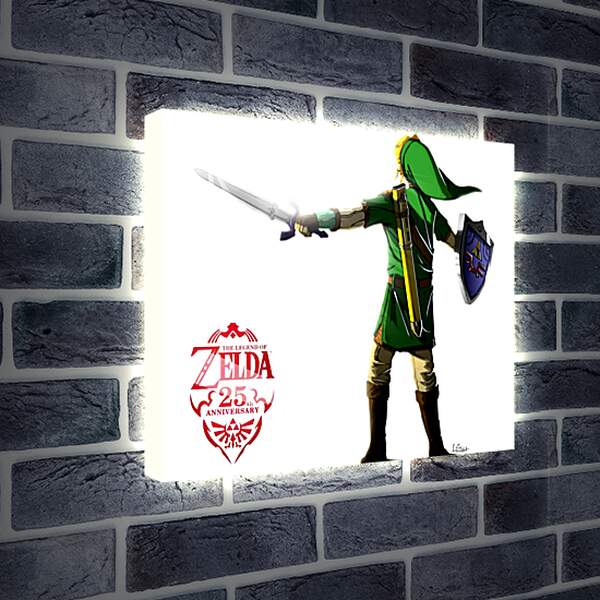 Лайтбокс световая панель - The Legend Of Zelda 25th Anniversary
