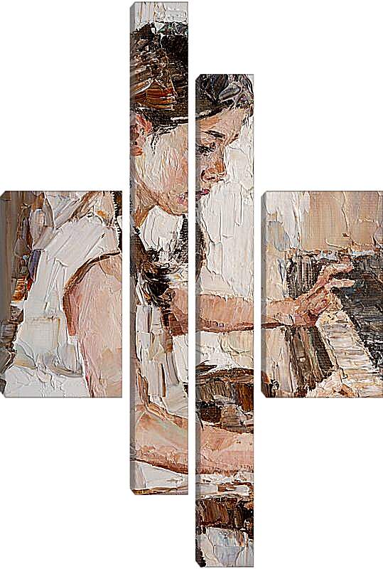 Модульная картина - Девочка и рояль