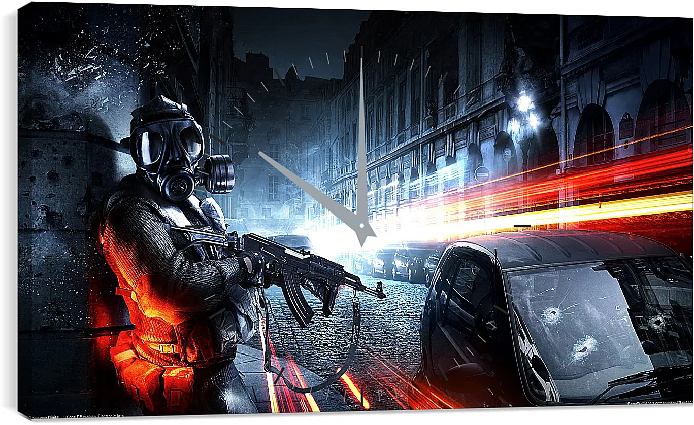Часы картина - Battlefield 3

