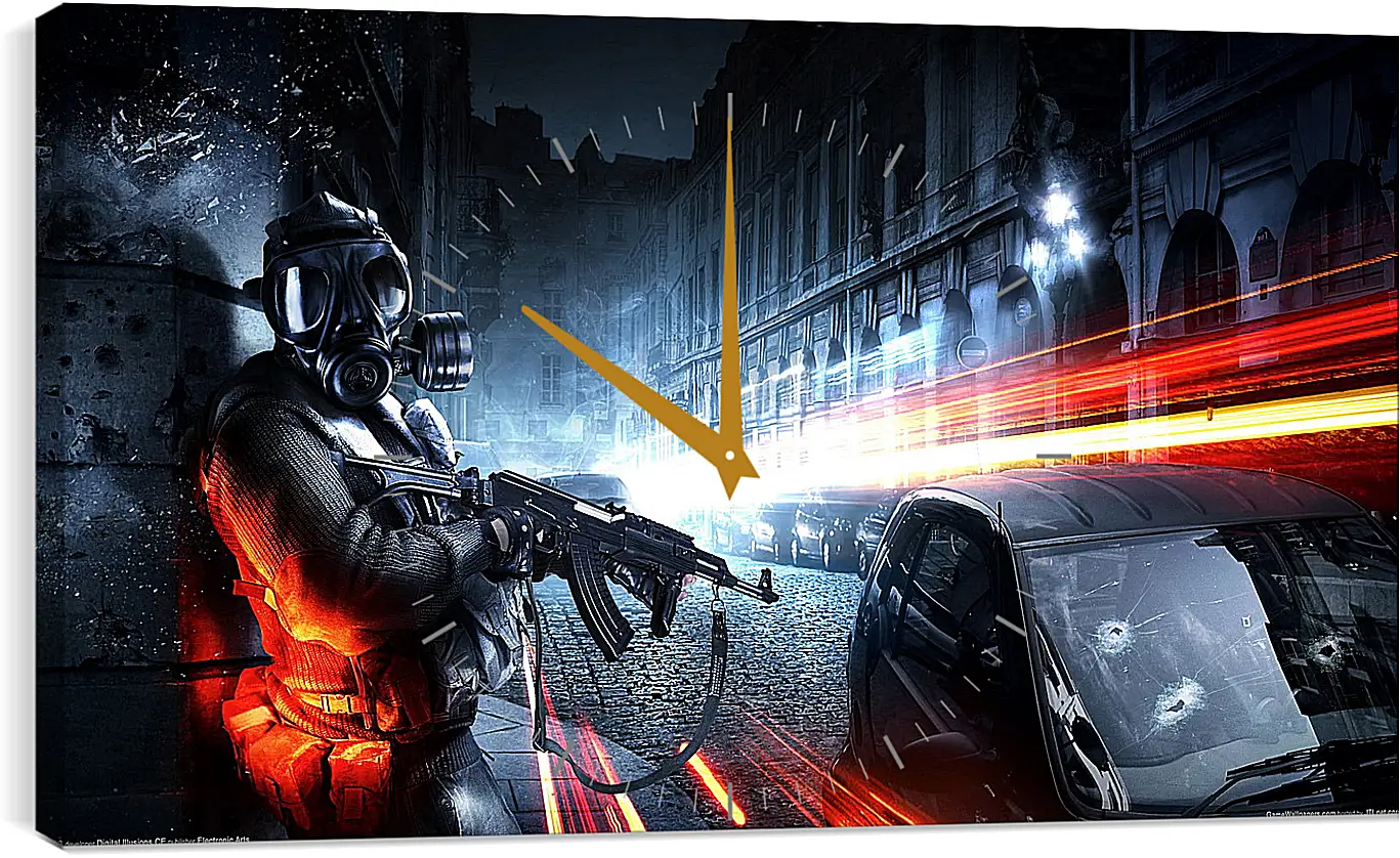Часы картина - Battlefield 3
