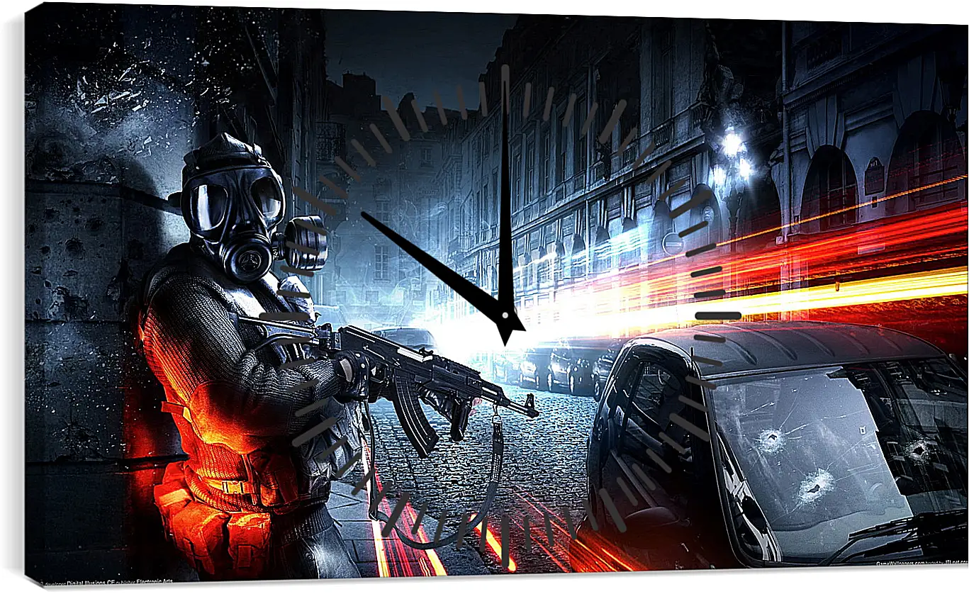 Часы картина - Battlefield 3
