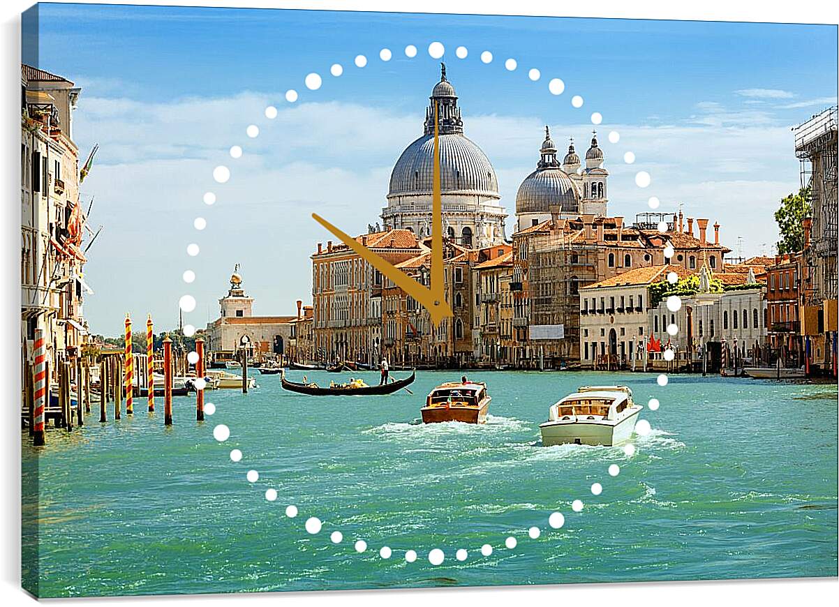 Часы картина - Венеция. Италия. Канал