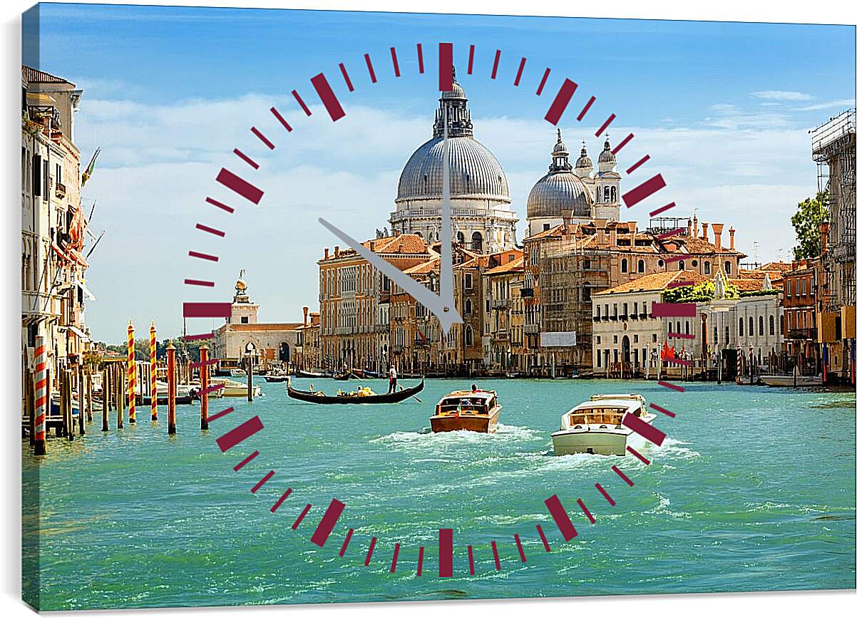 Часы картина - Венеция. Италия. Канал