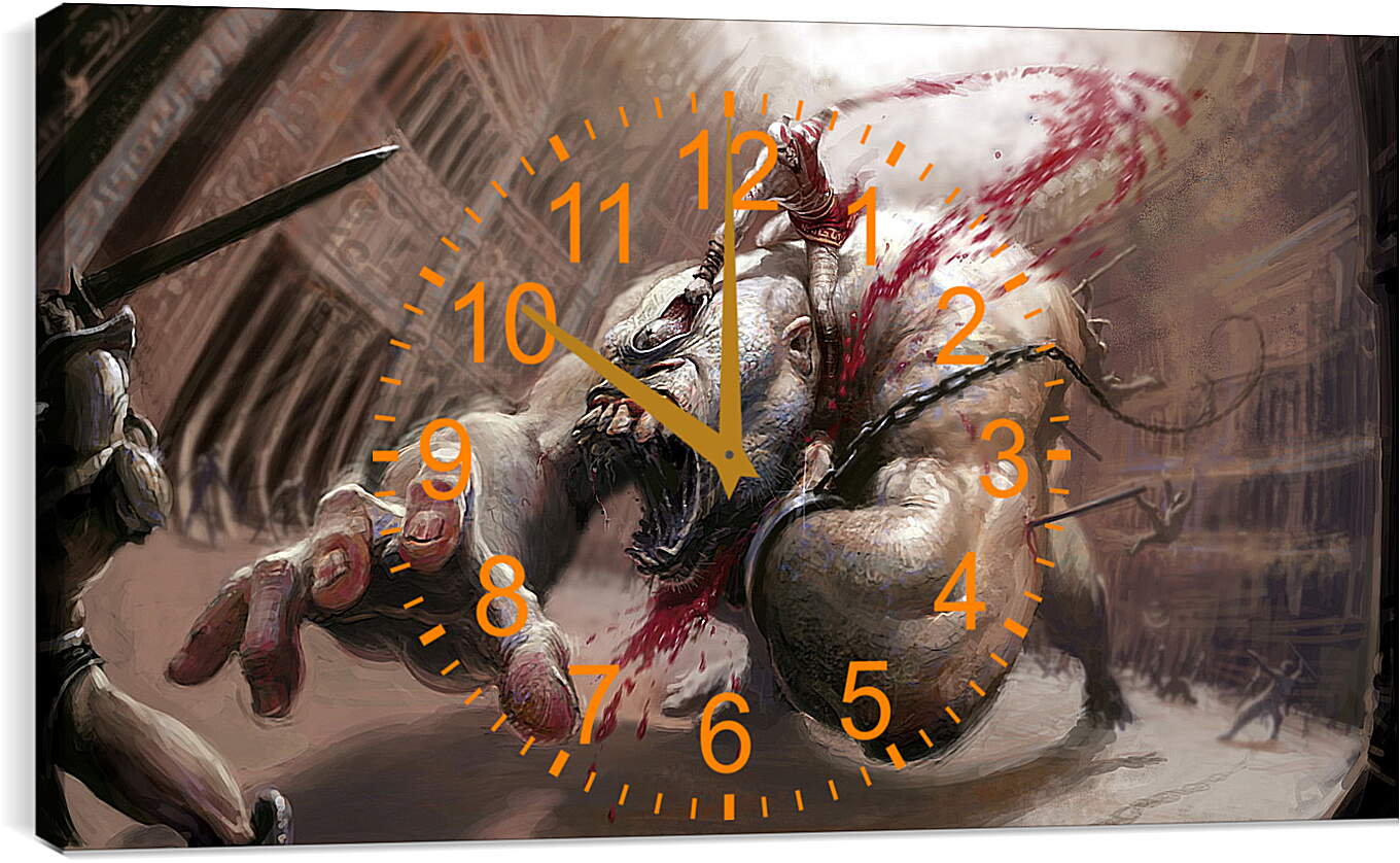 Часы картина - God Of War III

