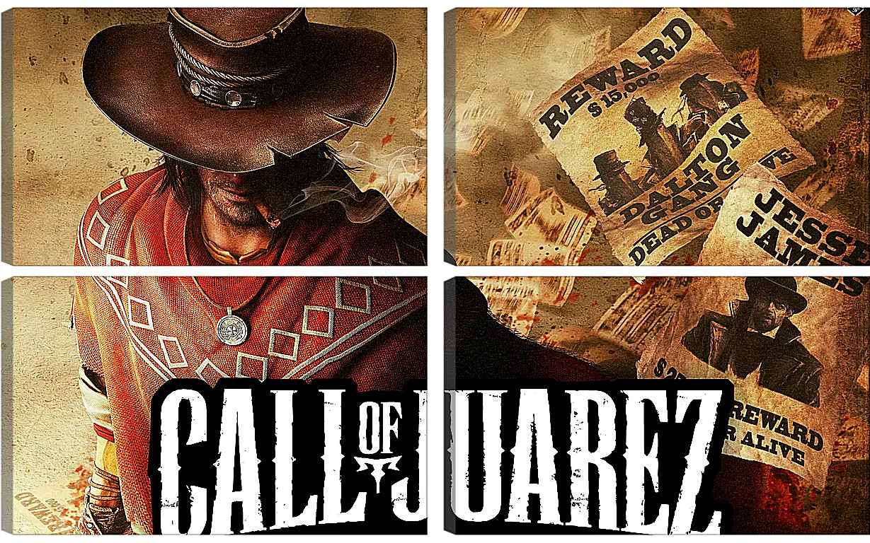 Модульная картина - Call Of Juarez: Gunslinger
