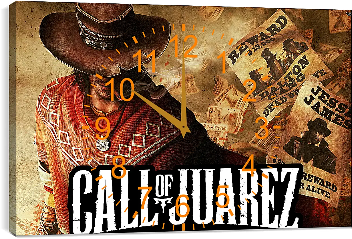 Часы картина - Call Of Juarez: Gunslinger
