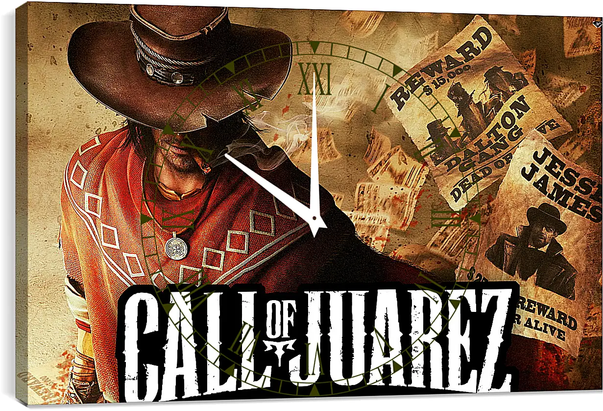 Часы картина - Call Of Juarez: Gunslinger
