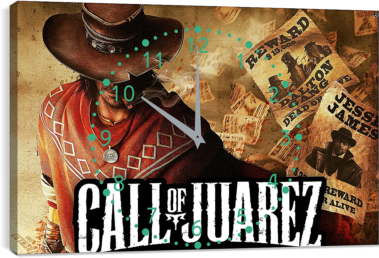 Часы картина - Call Of Juarez: Gunslinger
