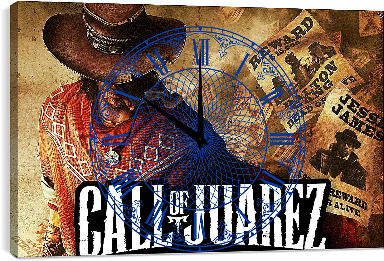 Часы картина - Call Of Juarez: Gunslinger
