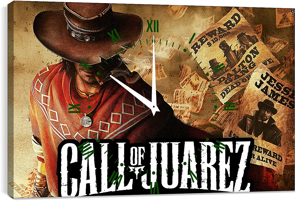 Часы картина - Call Of Juarez: Gunslinger
