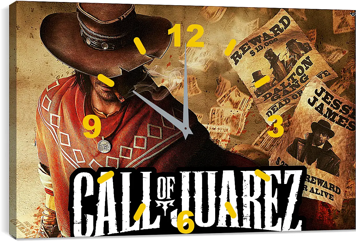 Часы картина - Call Of Juarez: Gunslinger
