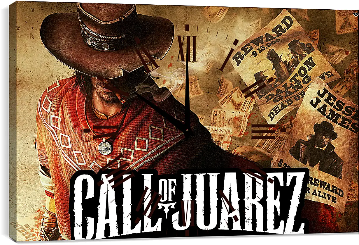 Часы картина - Call Of Juarez: Gunslinger
