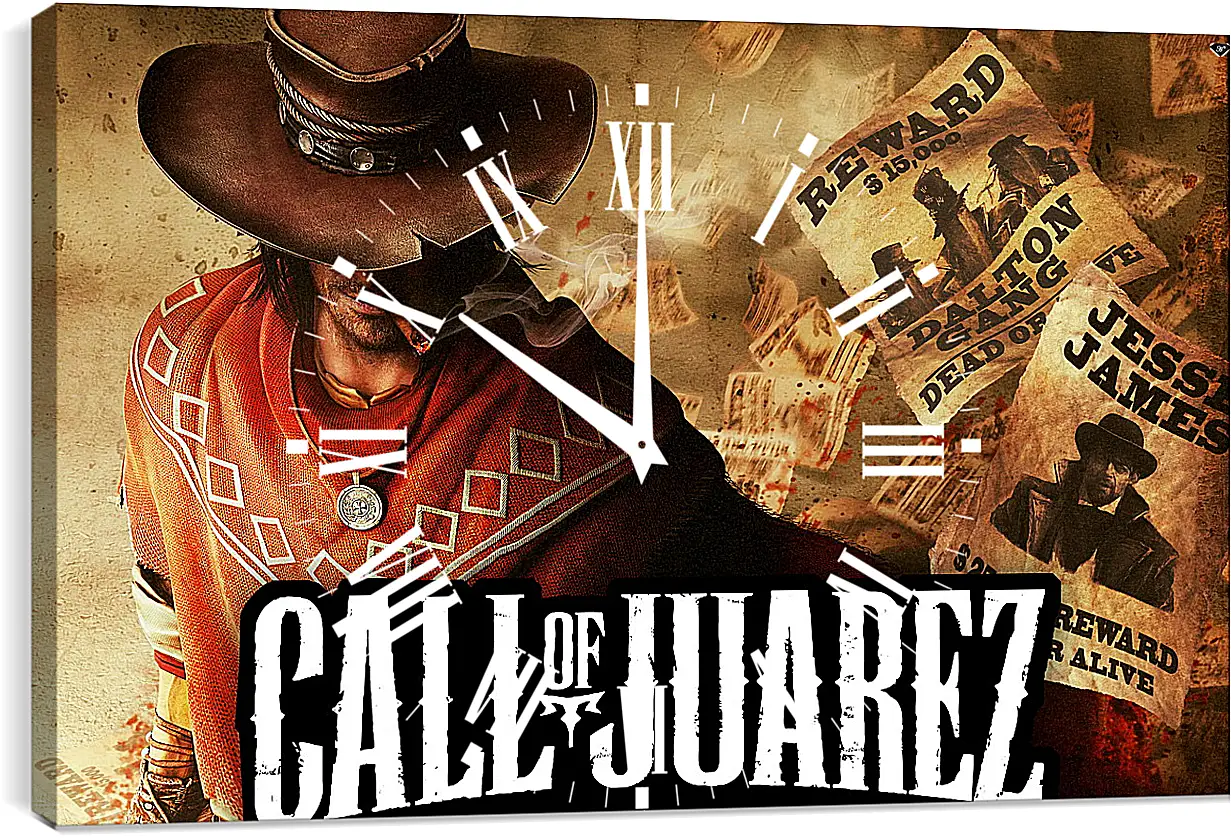 Часы картина - Call Of Juarez: Gunslinger
