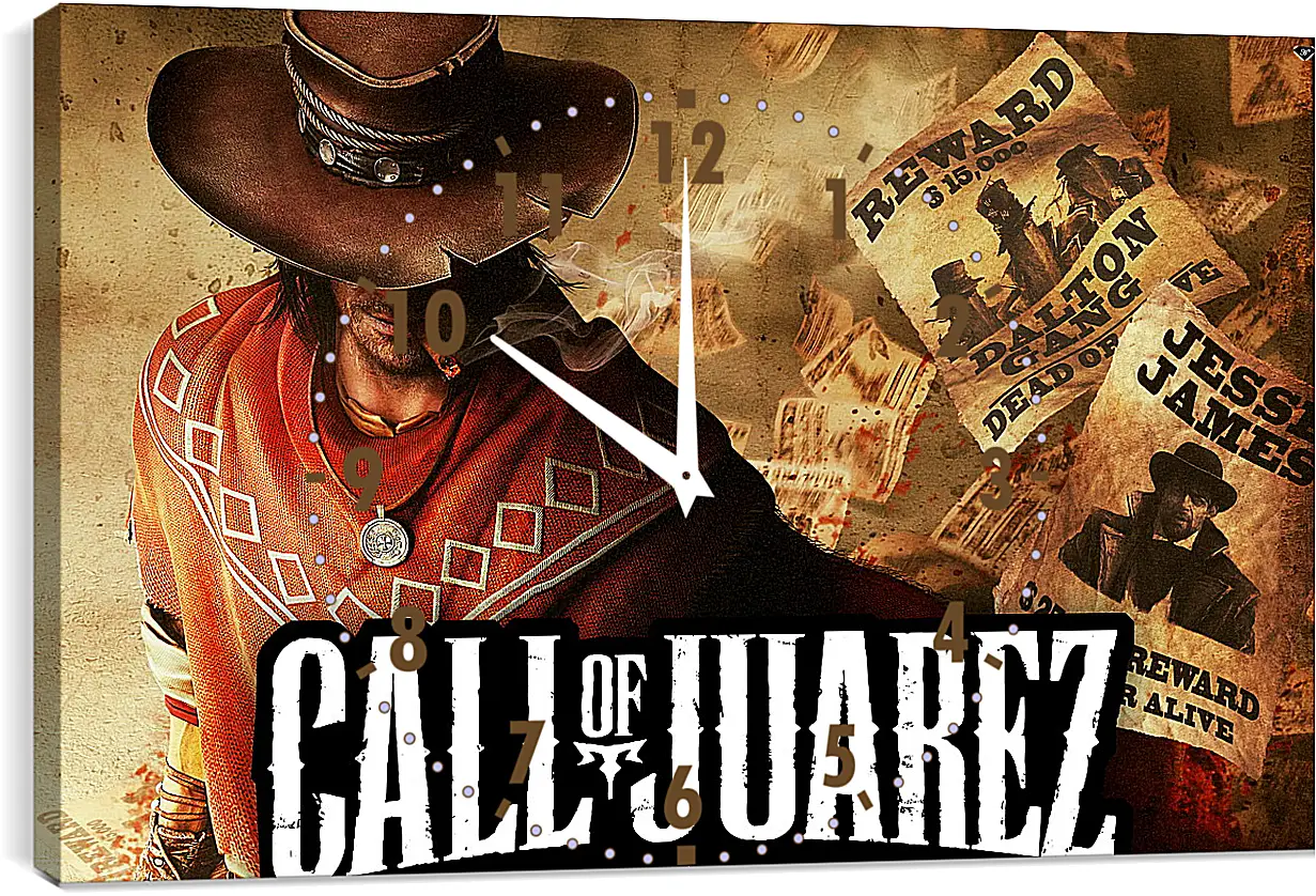 Часы картина - Call Of Juarez: Gunslinger
