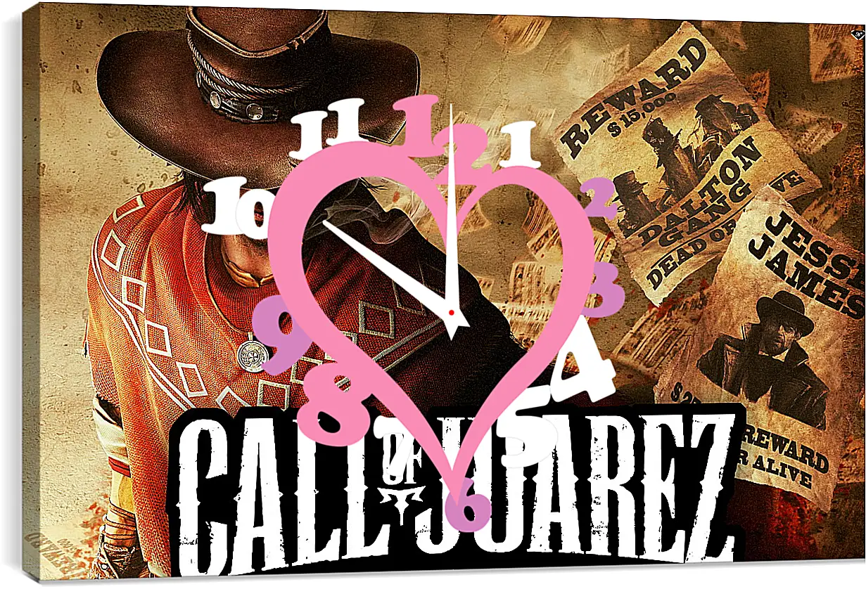 Часы картина - Call Of Juarez: Gunslinger
