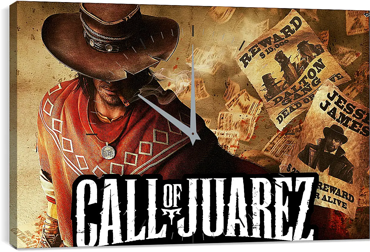 Часы картина - Call Of Juarez: Gunslinger
