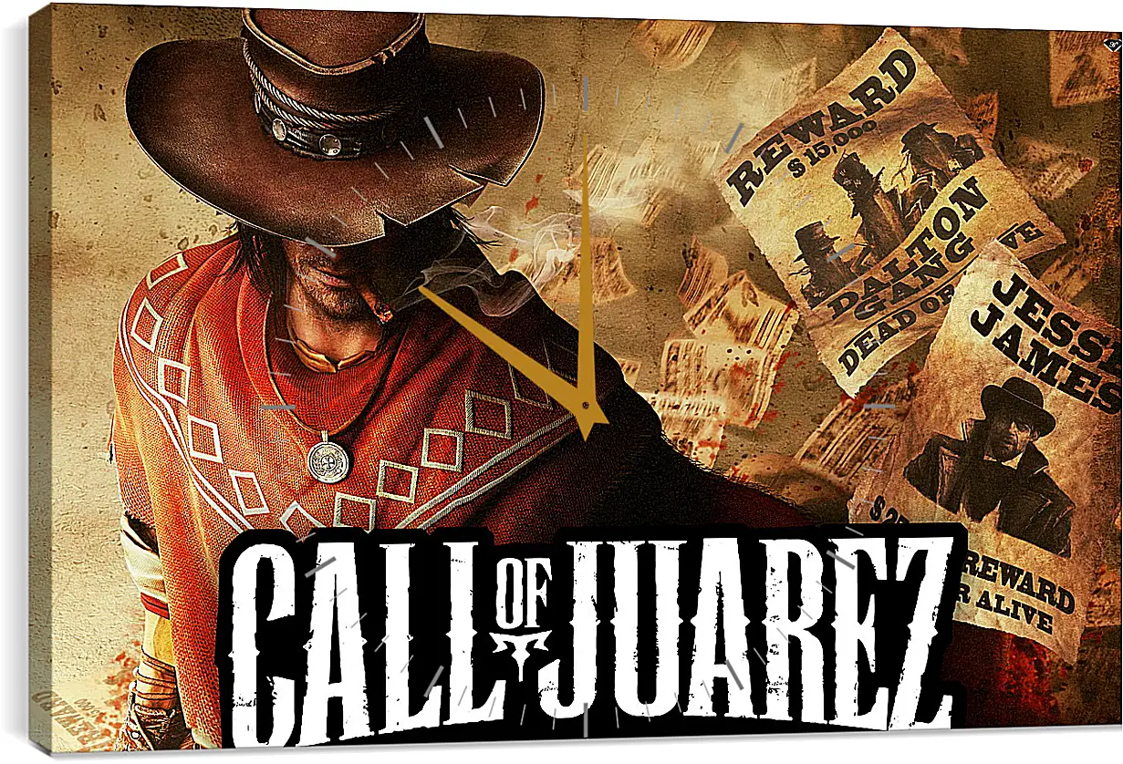 Часы картина - Call Of Juarez: Gunslinger
