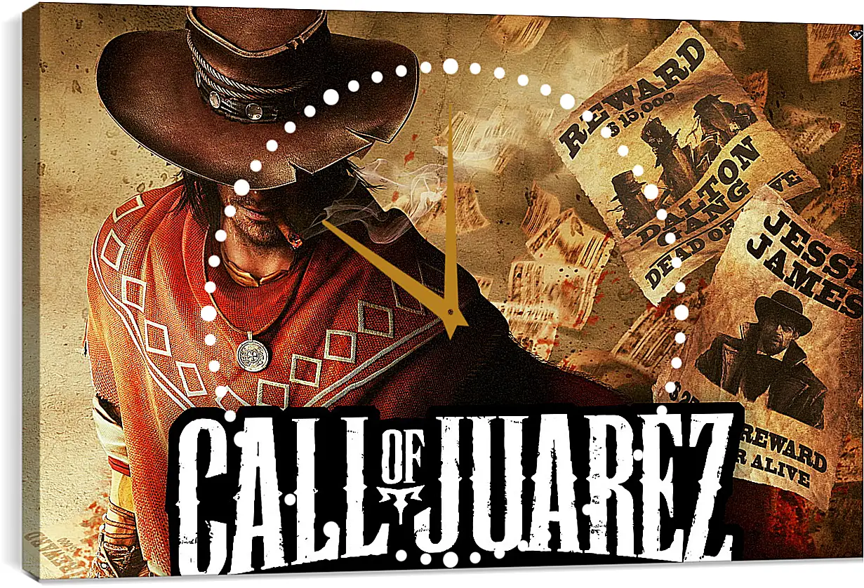 Часы картина - Call Of Juarez: Gunslinger
