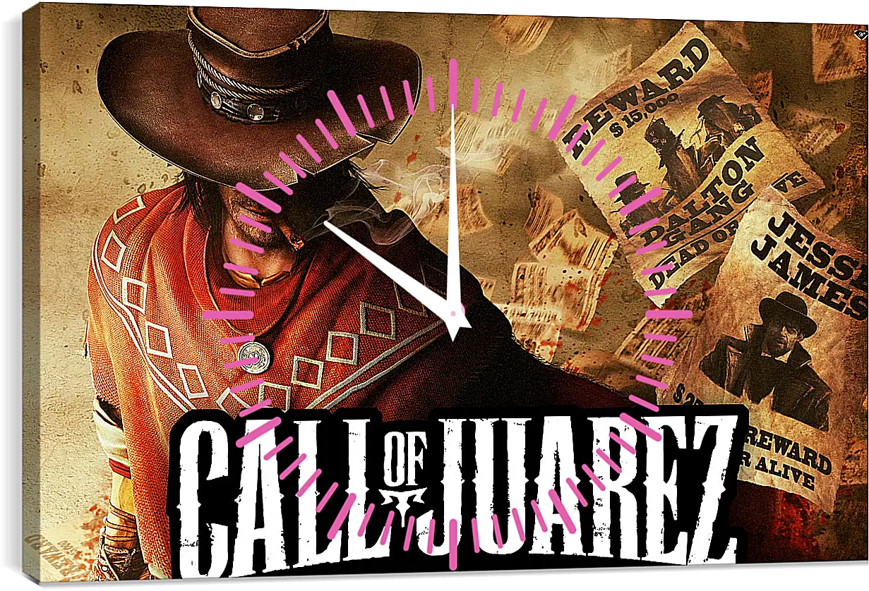 Часы картина - Call Of Juarez: Gunslinger
