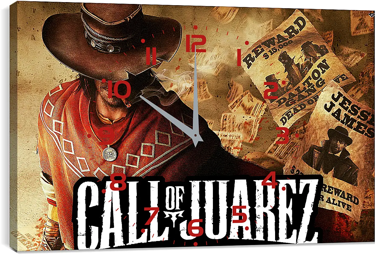 Часы картина - Call Of Juarez: Gunslinger
