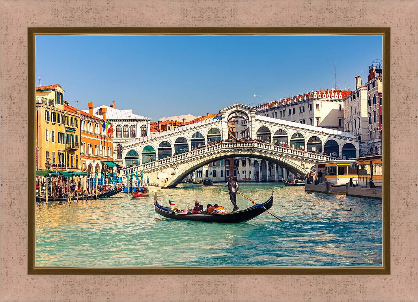Картина в раме - Гондола. Венеция. Италия