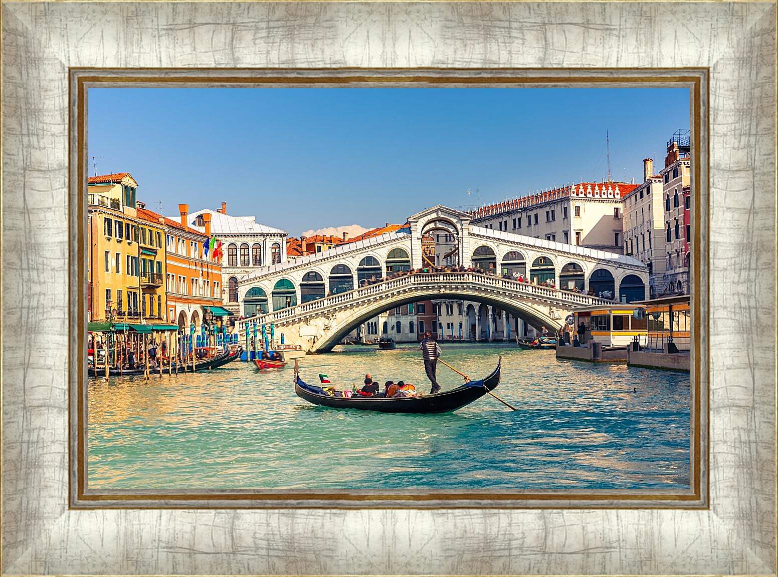 Картина в раме - Гондола. Венеция. Италия