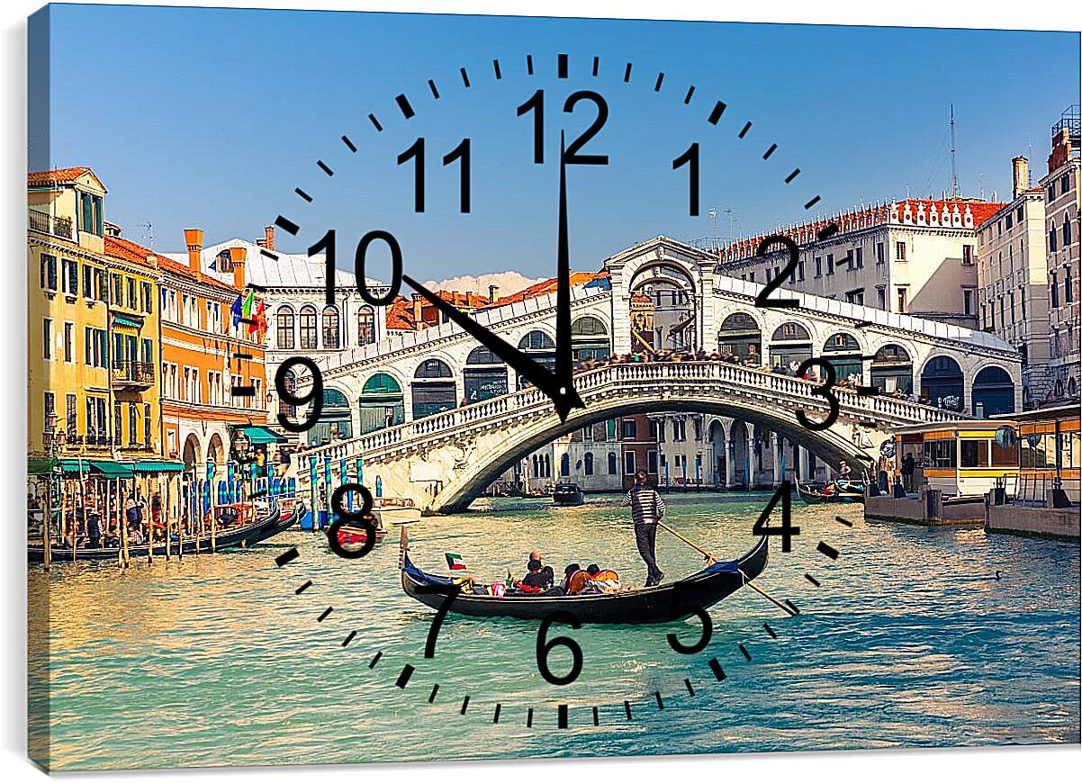 Часы картина - Гондола. Венеция. Италия