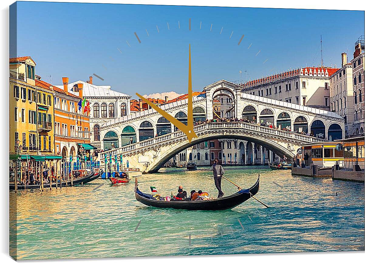Часы картина - Гондола. Венеция. Италия