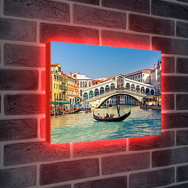 Лайтбокс световая панель - Гондола. Венеция. Италия