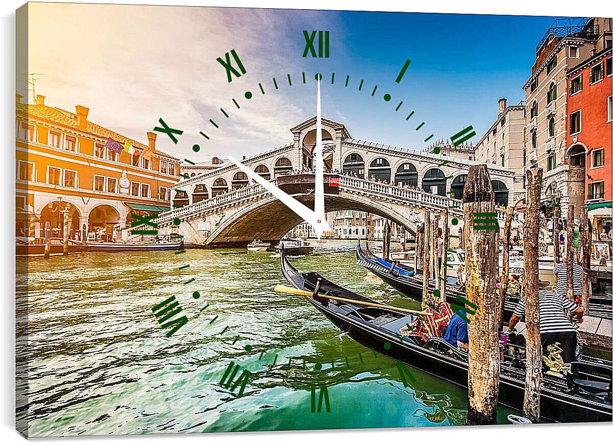 Часы картина - Канал. Венеция