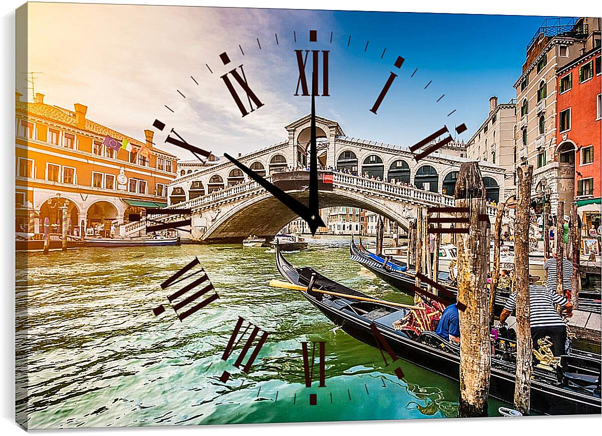Часы картина - Канал. Венеция