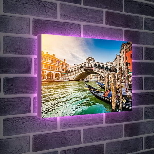 Лайтбокс световая панель - Канал. Венеция