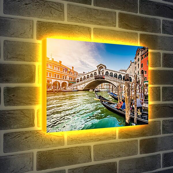 Лайтбокс световая панель - Канал. Венеция