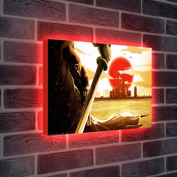 Лайтбокс световая панель - Red Steel 2
