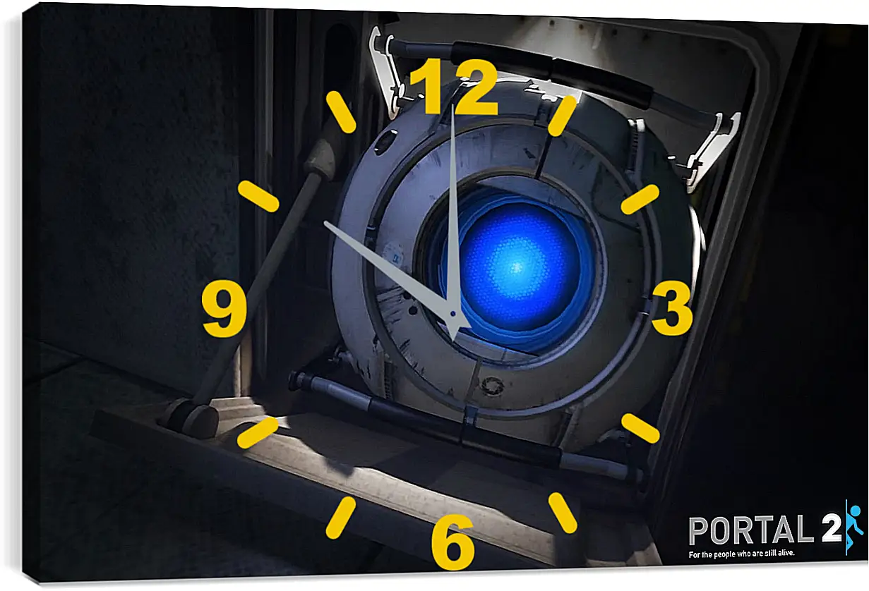 Часы картина - Portal 2
