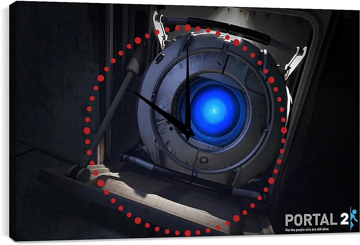 Часы картина - Portal 2
