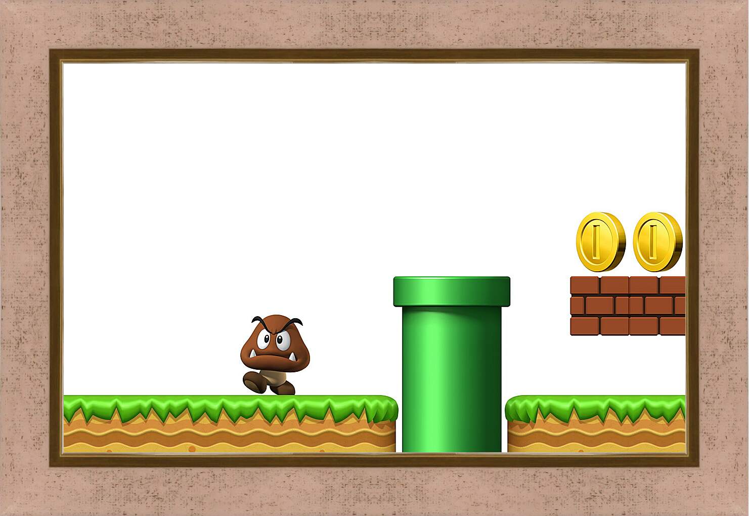 Картина в раме - New Super Mario Bros. Wii
